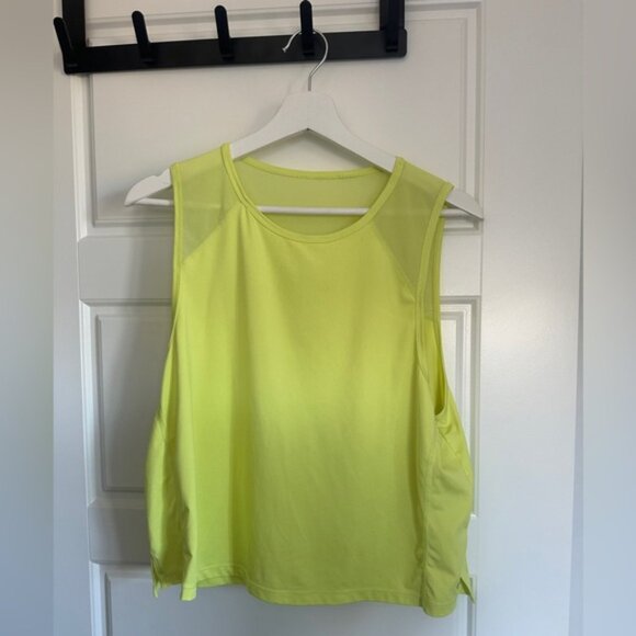Kyodan Neon Yellow Crop Top - Picture 1 of 2
